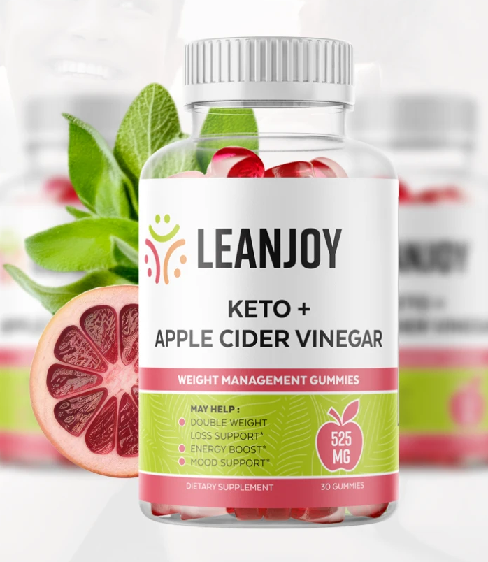 LeanJoy Keto ACV gummy bottle — plant-based ketosis and appetite support